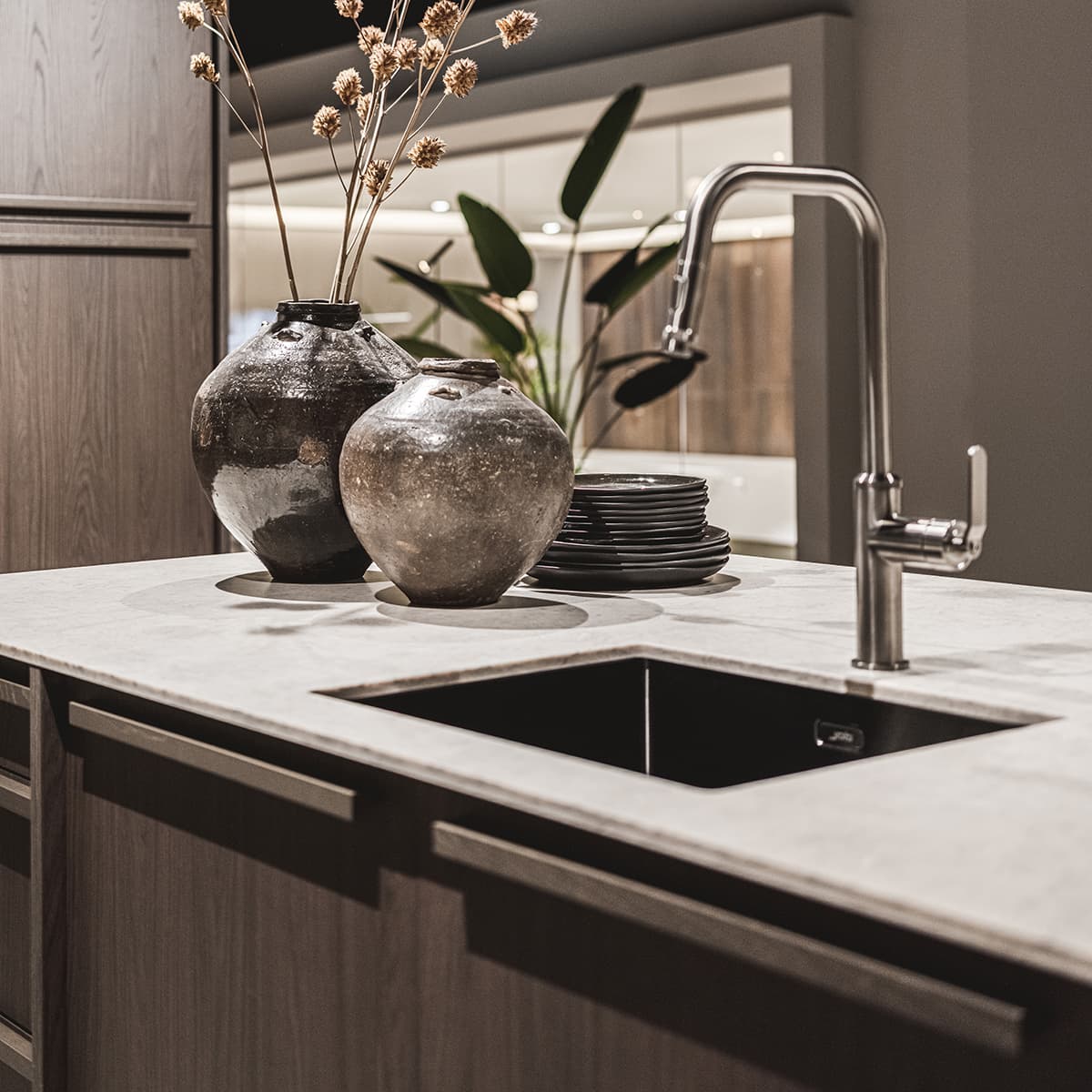 Keukenkraan en spoelbak