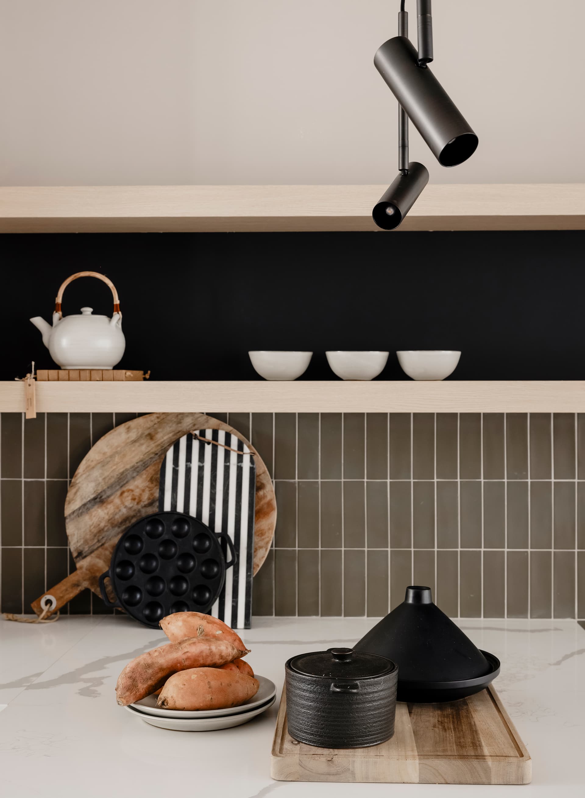 Wandplank in keuken