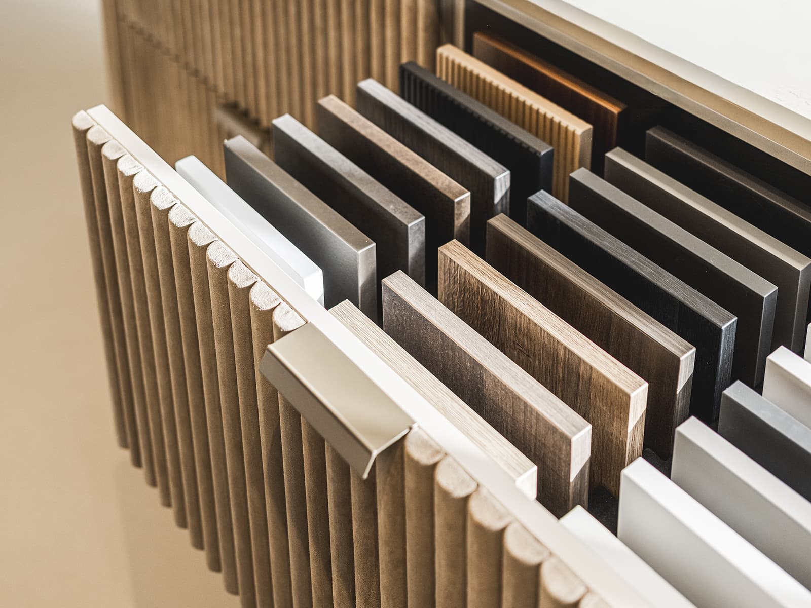 Kleurstalen showroom