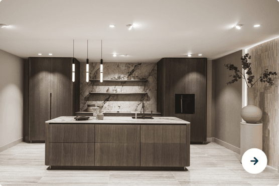 Donkerbruine houtlook keuken